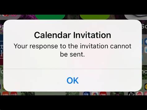 Calendar Invitation Cannot Be Sent Iphone
